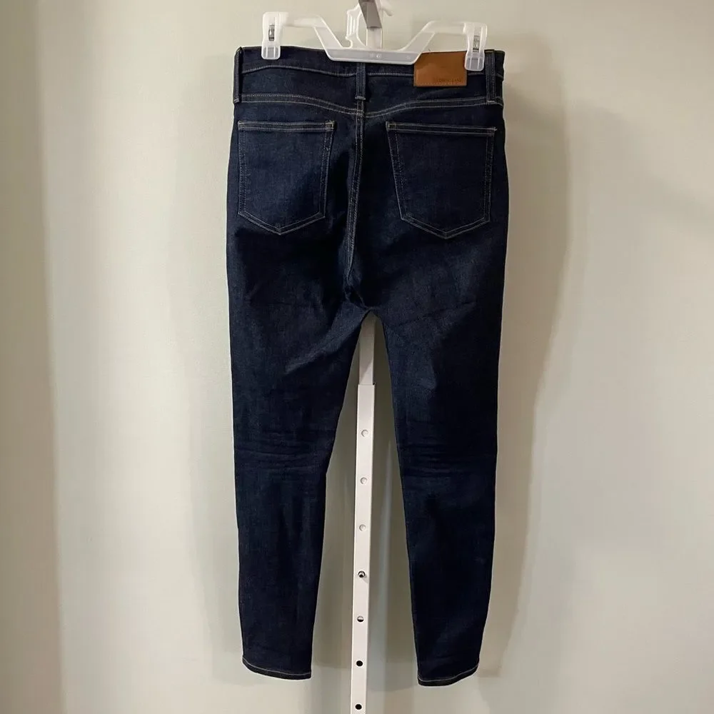J. Crew Dark Wash 9” High-Rise Toothpick Skinny Jeans - Picture 3 of 6